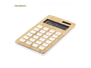 Promotional Solar Powered Bamboo Calculators