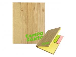 Promotional Eco Note Pad Books With Bamboo Cover