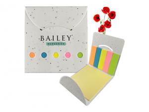 Promotional Corn Poppy Seed Sticky Note Pads