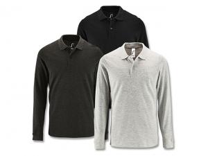 Promotional Mens Long Sleeve Polo Shirts (180gsm)