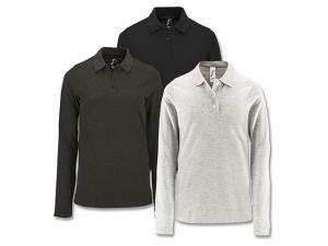 Promotional Womens Long Sleeve Polo Shirts (180gsm)