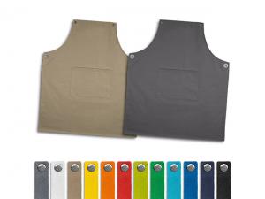 Cotton Bib Aprons With Colourful Straps (280gsm)