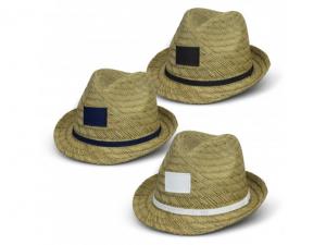 Classic Straw Hats With Coloured Polyester Ribbon