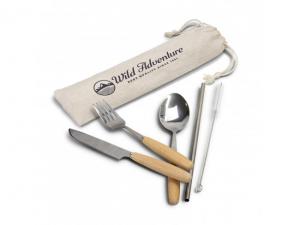 Promotional Cutlery Sets in a Drawstring Bag