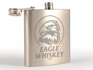 Promotional Hip Flasks with Screw-on Cap (150ml)
