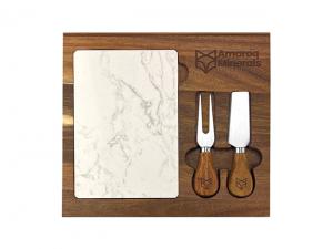 Promotional Marble Cheeseboard & Knife Sets