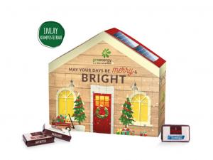 Promotional Compostable House Shaped Advent Calendar