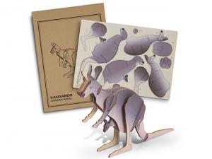 Promotional Basswood Model Kangaroos
