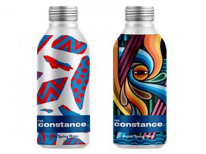 Promotional Aluminium Bottles Filled with Water (450ml)