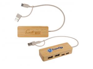 Promotional USB Hubs (Bamboo)