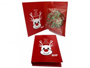 Christmas Card With Chocolate Freckles (20g)