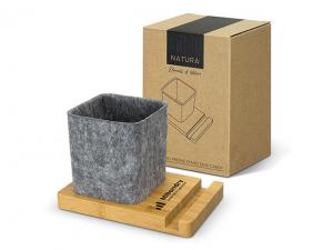 Promotional Bamboo Phone Stand Desk Caddies
