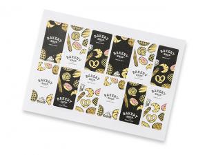 Promotional Rectangle Matte Sticker Sheets (40mm x 80mm)
