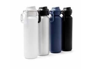 Recycled Aluminium Drink Bottles (600ml, Carabiner Hook)