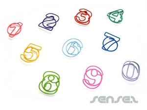 Promotional Paper Clips - Shaped (Numbers)
