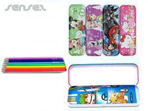 Promotional Pencil Sets In Printed Tins