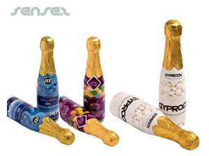 Promotional Champagne Bottle Lolly Containers (220g)