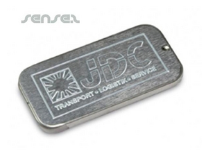 Promotional Flat Mint Tins- Sliders Embossed