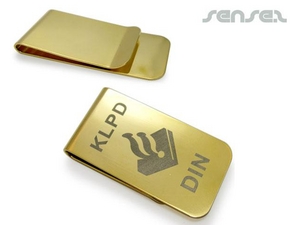 Promotional Money Clips - Gold