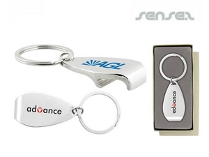Promotional Metal Hook Bottle Opener Keyring