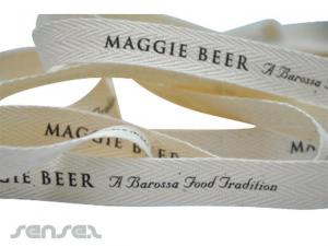 Simple Cotton And Cotton Herringbone Ribbon
