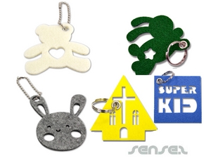 Promotional Shaped Felt Key Rings