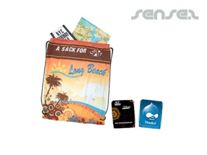 Promotional Microfiber Drawstring Backpacks