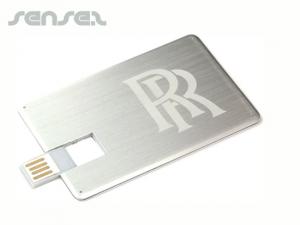 Promotional Flat Metal USB Cards (4GB)