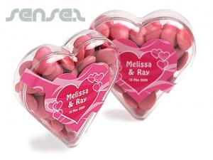 Promotional Heart Shaped Lolly Containers