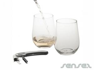 Stemless Wine Glass Sets