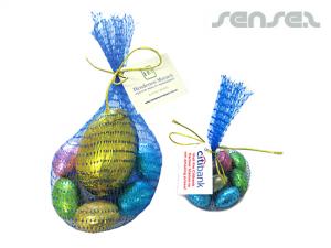 Promotional Easter Eggs in Mesh Bags (55g)