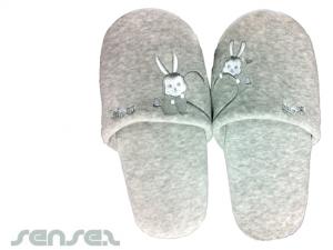 Promotional Plush Velour Hotel Slippers