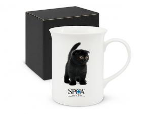 Promotional Vee Full Colour Bone China Coffee Mugs (300ml)