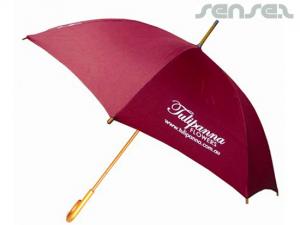 Promotional Large Wooden Handle Umbrellas