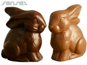 Promotional Sitting Lil Chocolate Bunnies 50MM