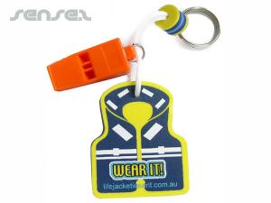 Floating Keyrings With Whistle