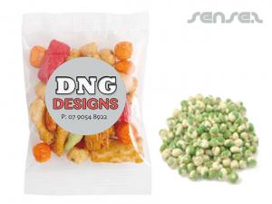 Promotional Wasabi Peas In Branded Bags (50g)