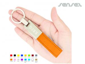 Promotional PU Leather Strap Key Chains