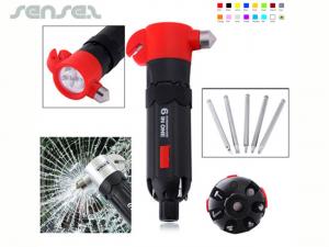 Promotional 6 In 1 Car Emergency Hammers