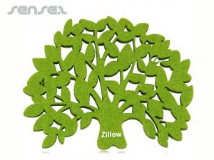 Tree Shaped Felt Coasters