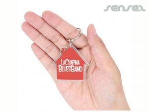 Promotional House Shaped Keyrings